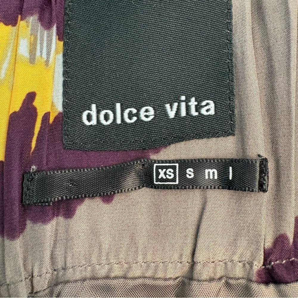 Anthropologie Dolce Vita 100% Silk Mini Skirt | Boho Abstract | XS | Resort Wear - Picture 6 of 8